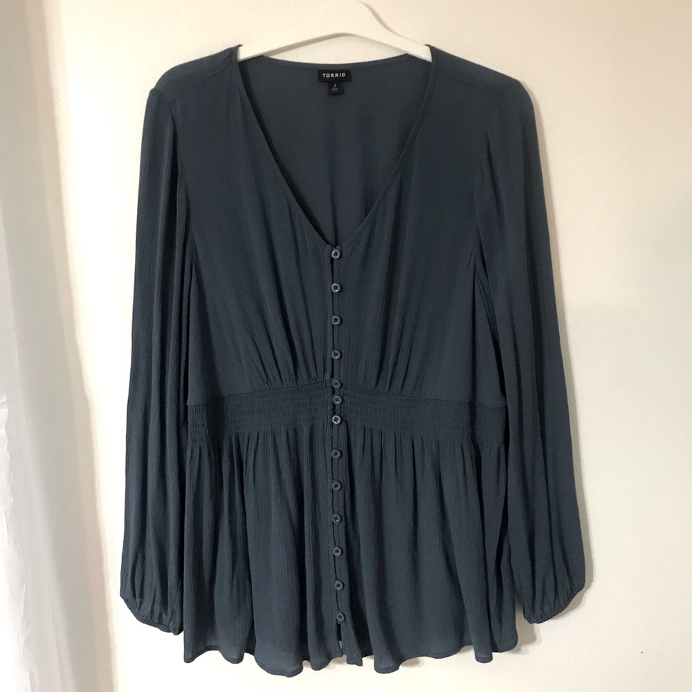 Torrid peplum blouse